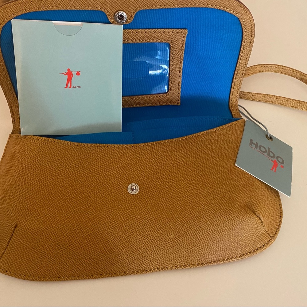 Brown and blue hobo the original Crossbody bag